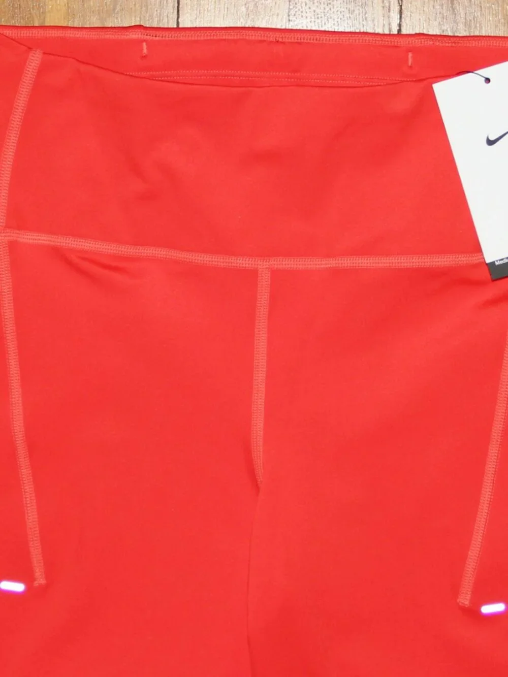 Nike Swift High-Waisted 7/8 Running Leggings Womens S M Light Crimson